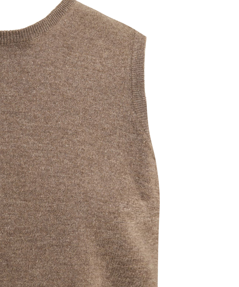 Maglione giromanica Lana Cashmere FILIPPO DE LAURENTIIS Uomo - Beige