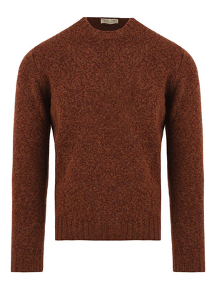 Maglione Girocollo Merino extrafine FILIPPO DE LAURENTIIS Uomo - Marrone