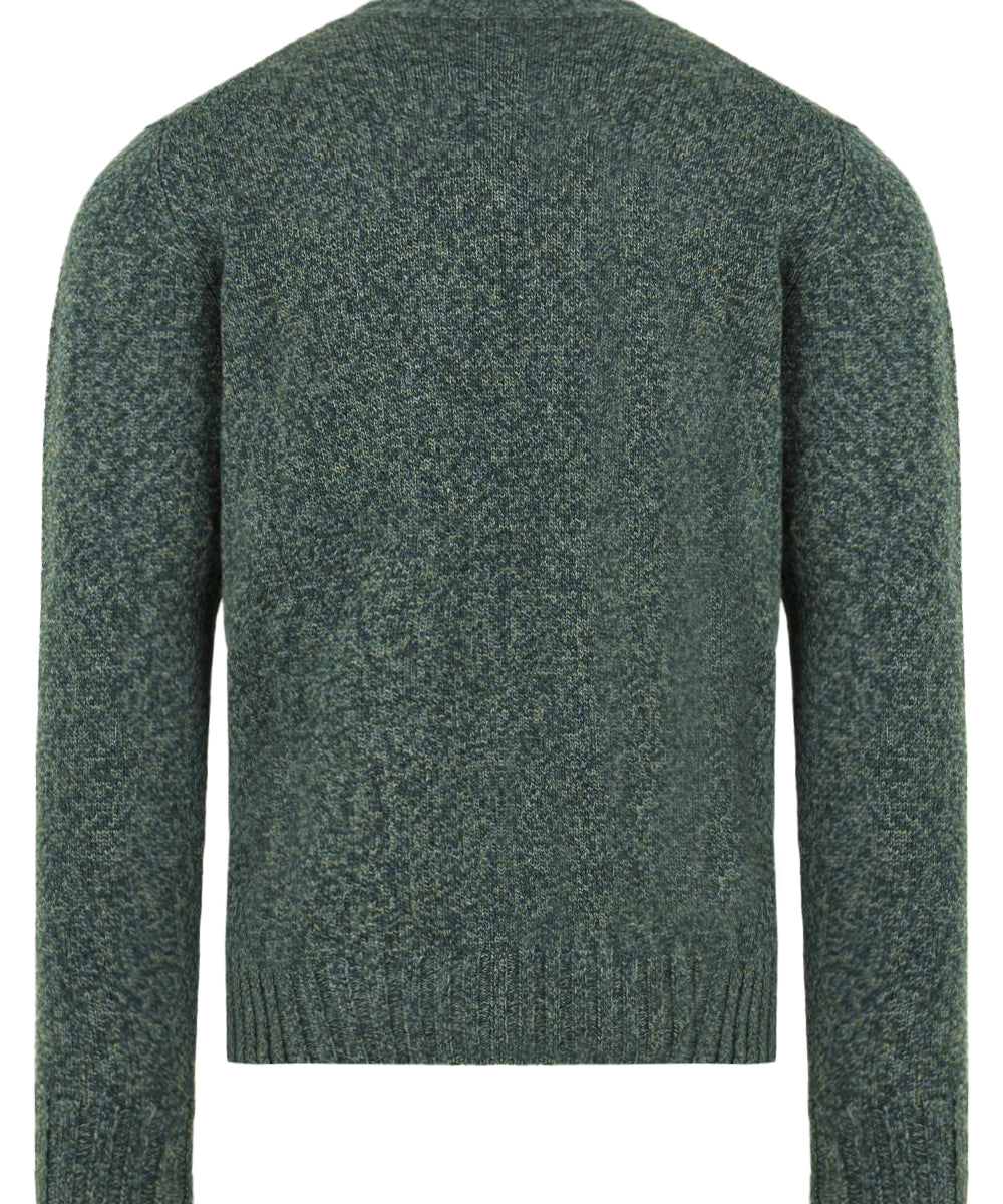 Maglione girocollo Merino extrafine FILIPPO DE LAURENTIIS Uomo - Verde