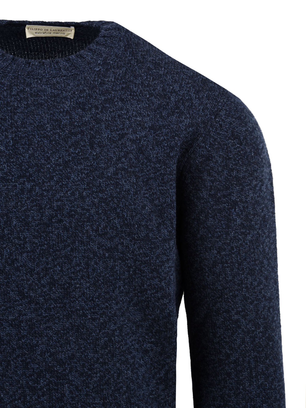 Maglione girocollo Merino extrafine FILIPPO DE LAURENTIIS Uomo - Blue