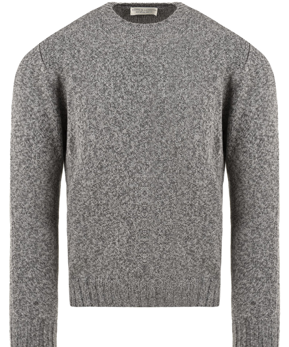 Maglione girocollo Merino extrafine FILIPPO DE LAURENTIIS Uomo - Grigio