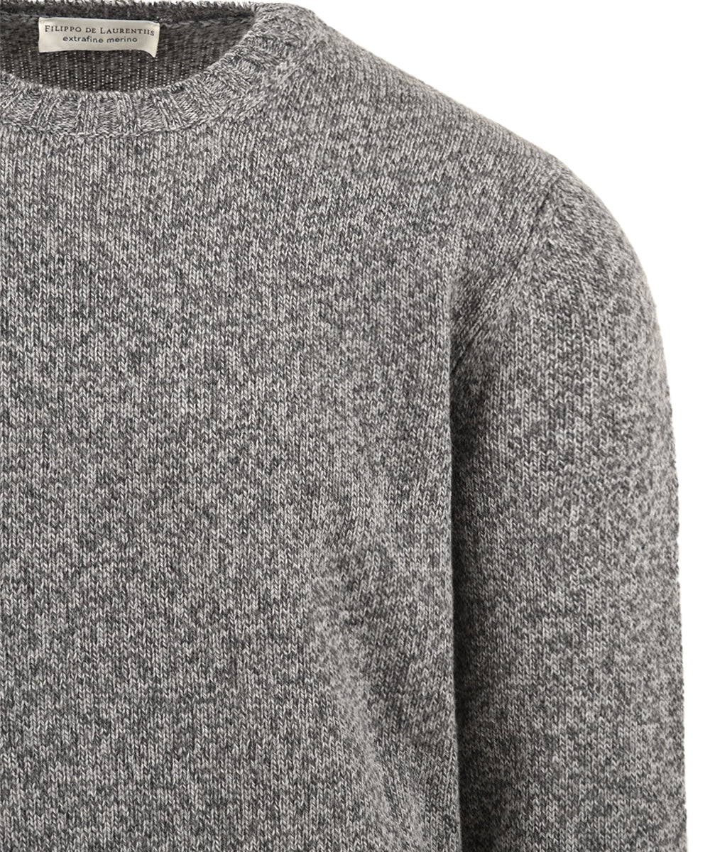 Maglione girocollo Merino extrafine FILIPPO DE LAURENTIIS Uomo - Grigio
