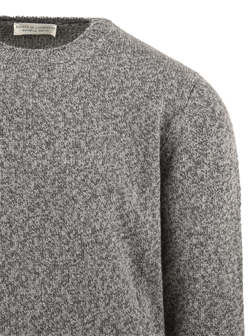 Maglione girocollo Merino extrafine FILIPPO DE LAURENTIIS Uomo - Grigio