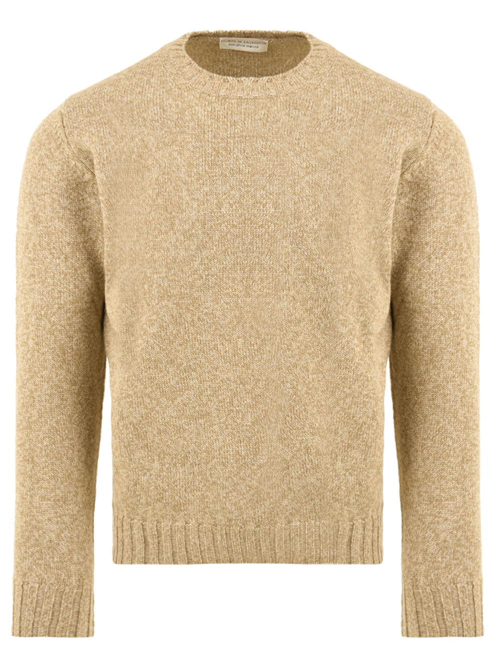 Maglione girocollo Merino extrafine FILIPPO DE LAURENTIIS Uomo - Beige