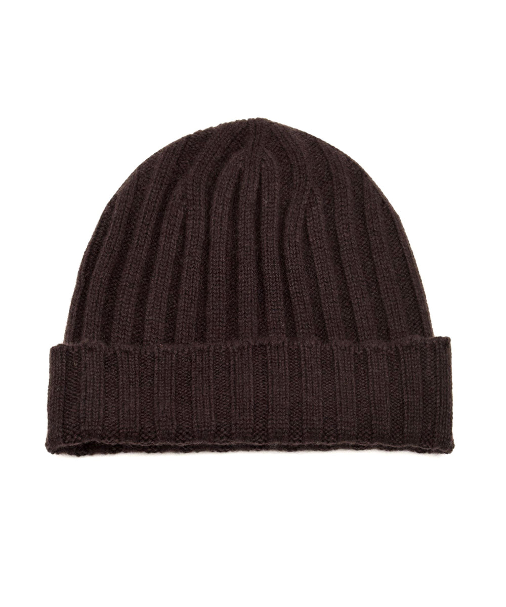 Cappello a coste Cashmere FILIPPO DE LAURENTIIS Uomo - Marrone