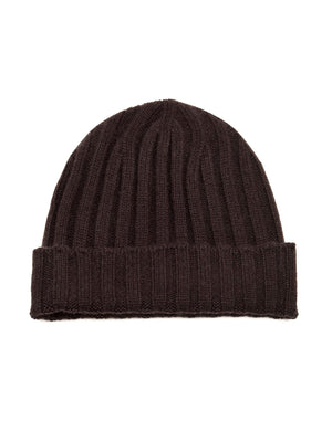Cappello a coste Cashmere FILIPPO DE LAURENTIIS Uomo - Marrone