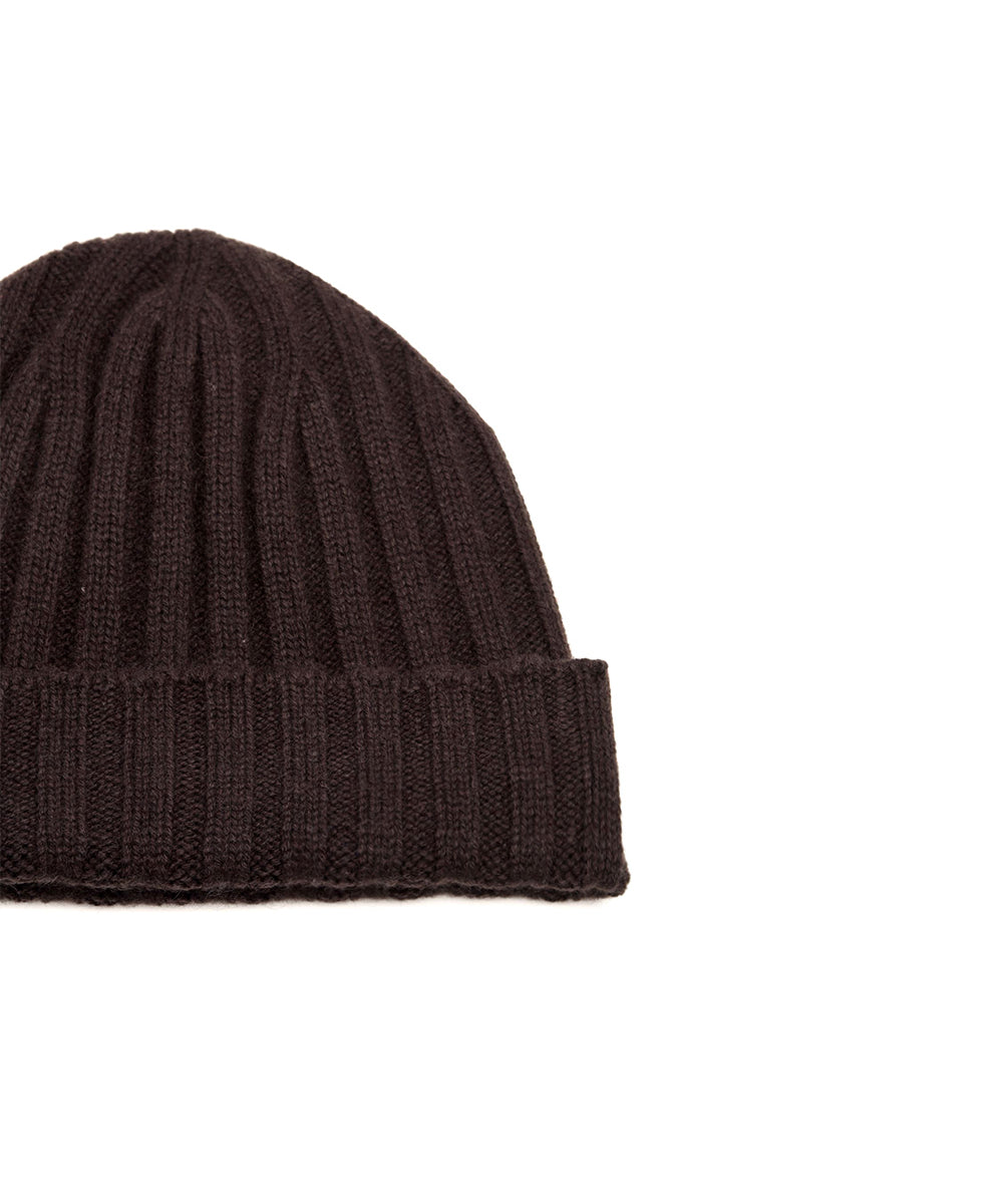 Cappello a coste Cashmere FILIPPO DE LAURENTIIS Uomo - Marrone