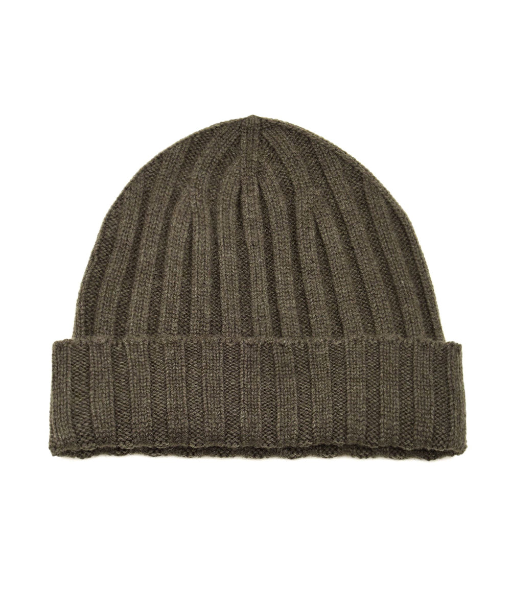 Cappello a coste Cashmere FILIPPO DE LAURENTIIS Uomo - Verde