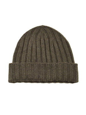 Cappello a coste Cashmere FILIPPO DE LAURENTIIS Uomo - Verde