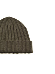 Cappello a coste Cashmere FILIPPO DE LAURENTIIS Uomo - Verde
