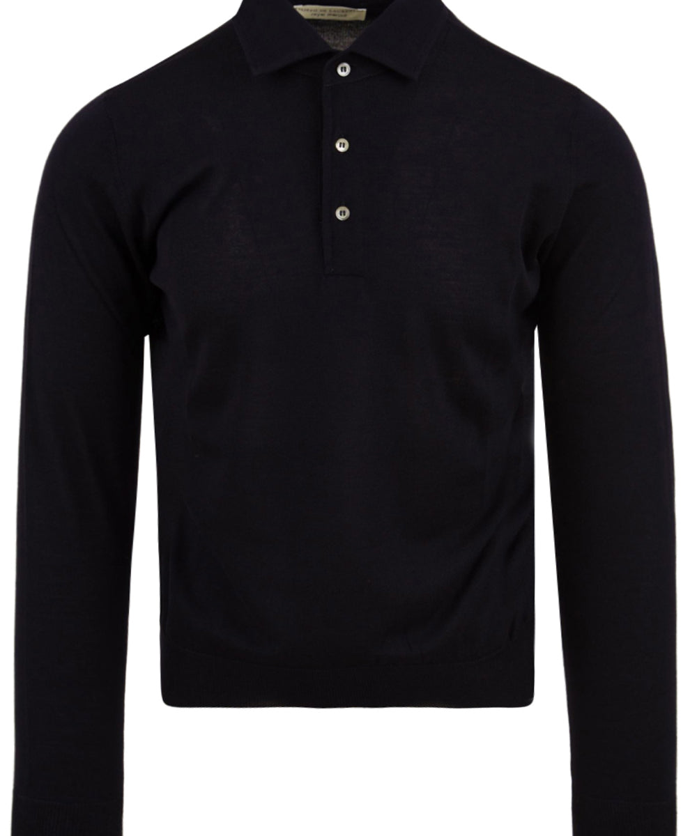 Polo Royal Merino FILIPPO DE LAURENTIIS Uomo - Blue