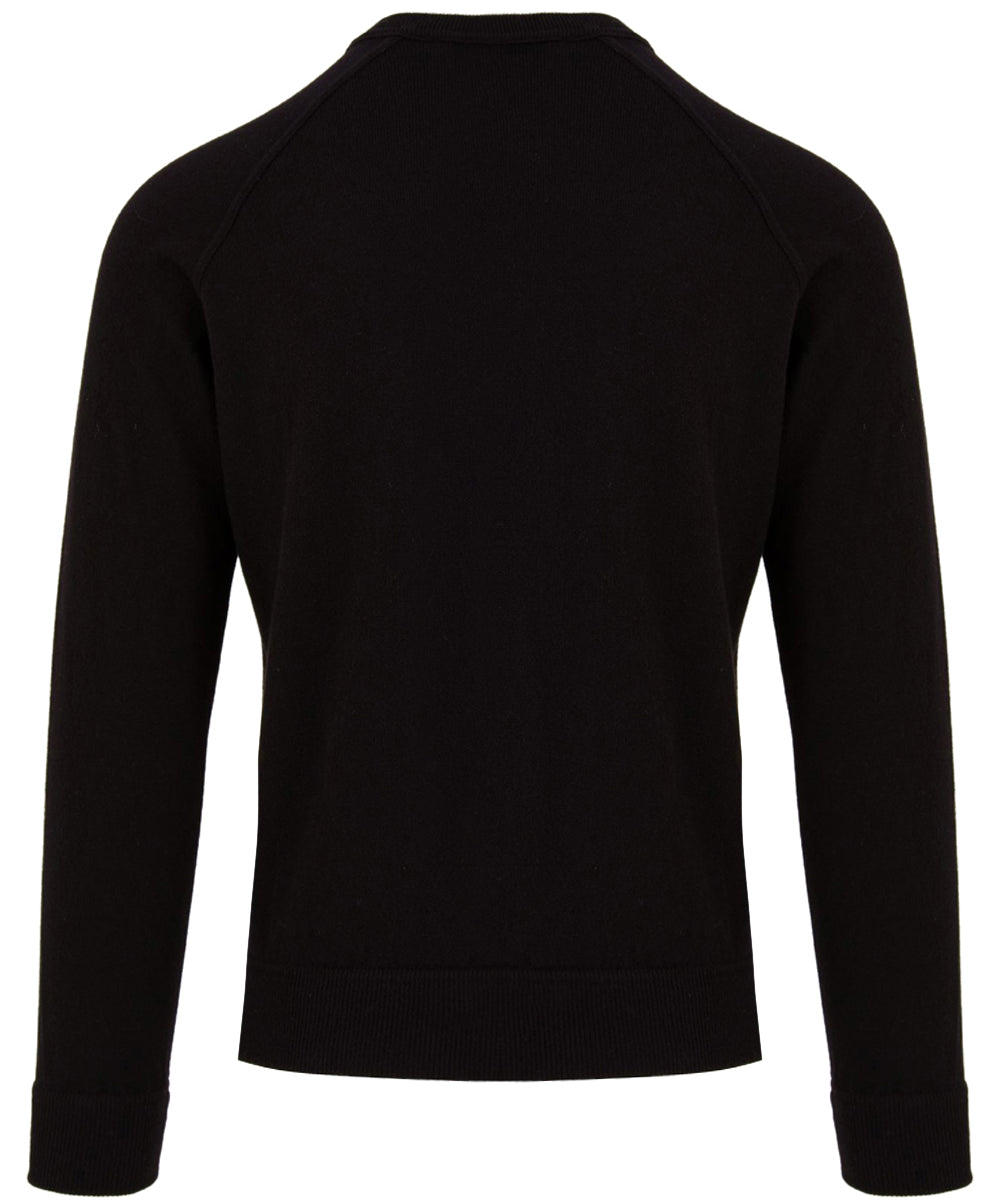 Maglione girocollo raglan Cashmere FILIPPO DE LAURENTIIS Uomo - Nero