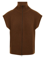 Gilet con zip FIVE Donna - Marrone