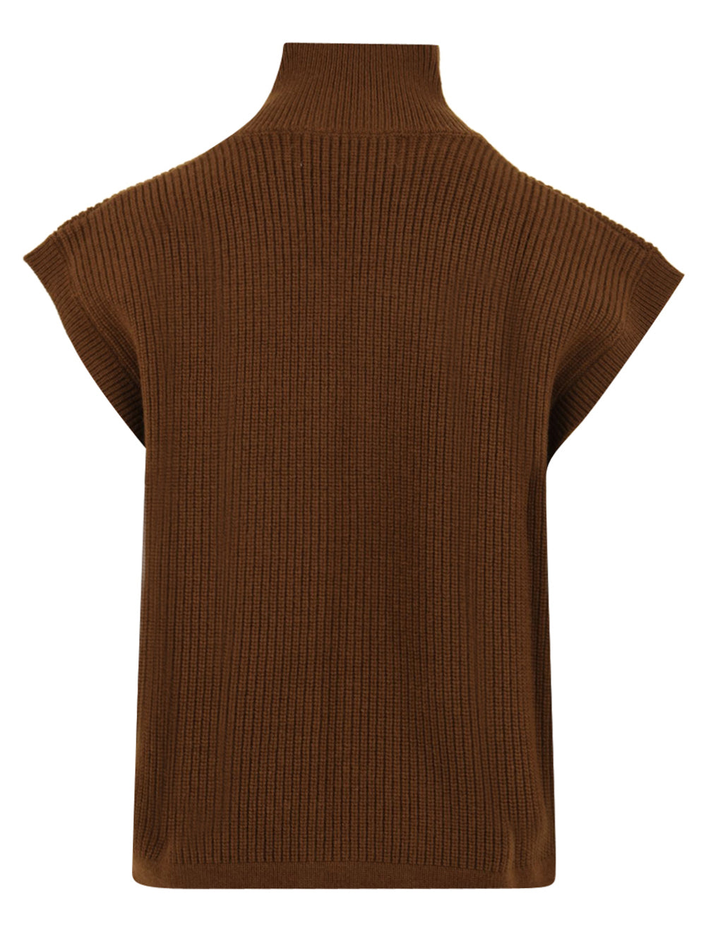 Gilet con zip FIVE Donna - Marrone