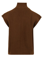 Gilet con zip FIVE Donna - Marrone