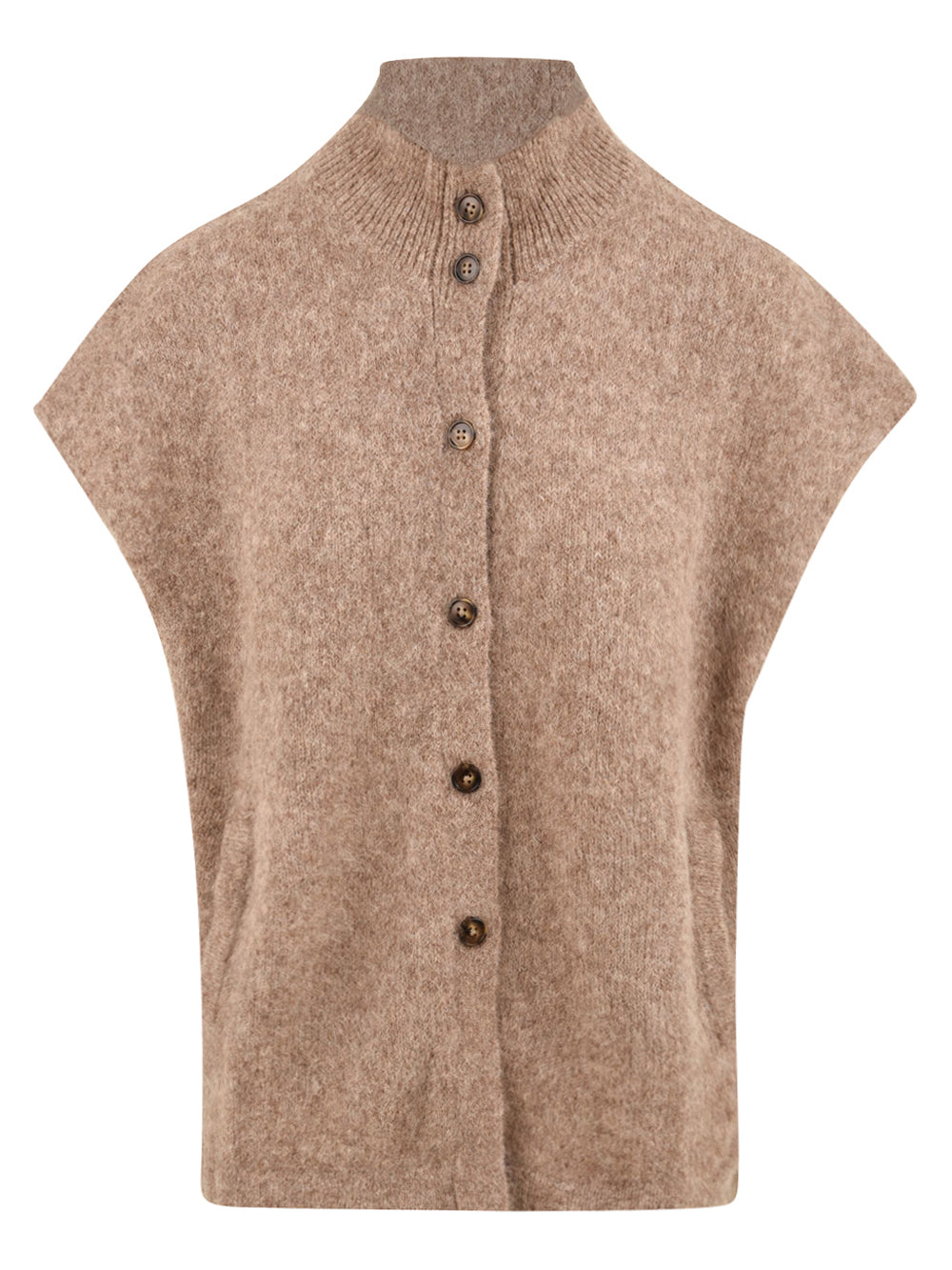 Gilet con bottoni FIVE Donna - Marrone