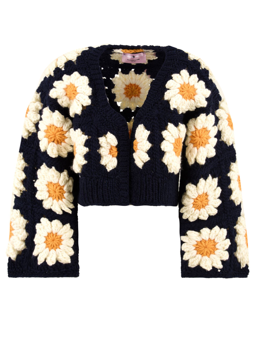 Cardigan Colossal Daisies FRAISES ET DESIRS Donna - Blue