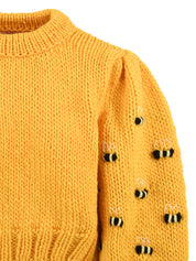 Maglione Save The Bees FRAISES ET DESIRS Donna - Giallo