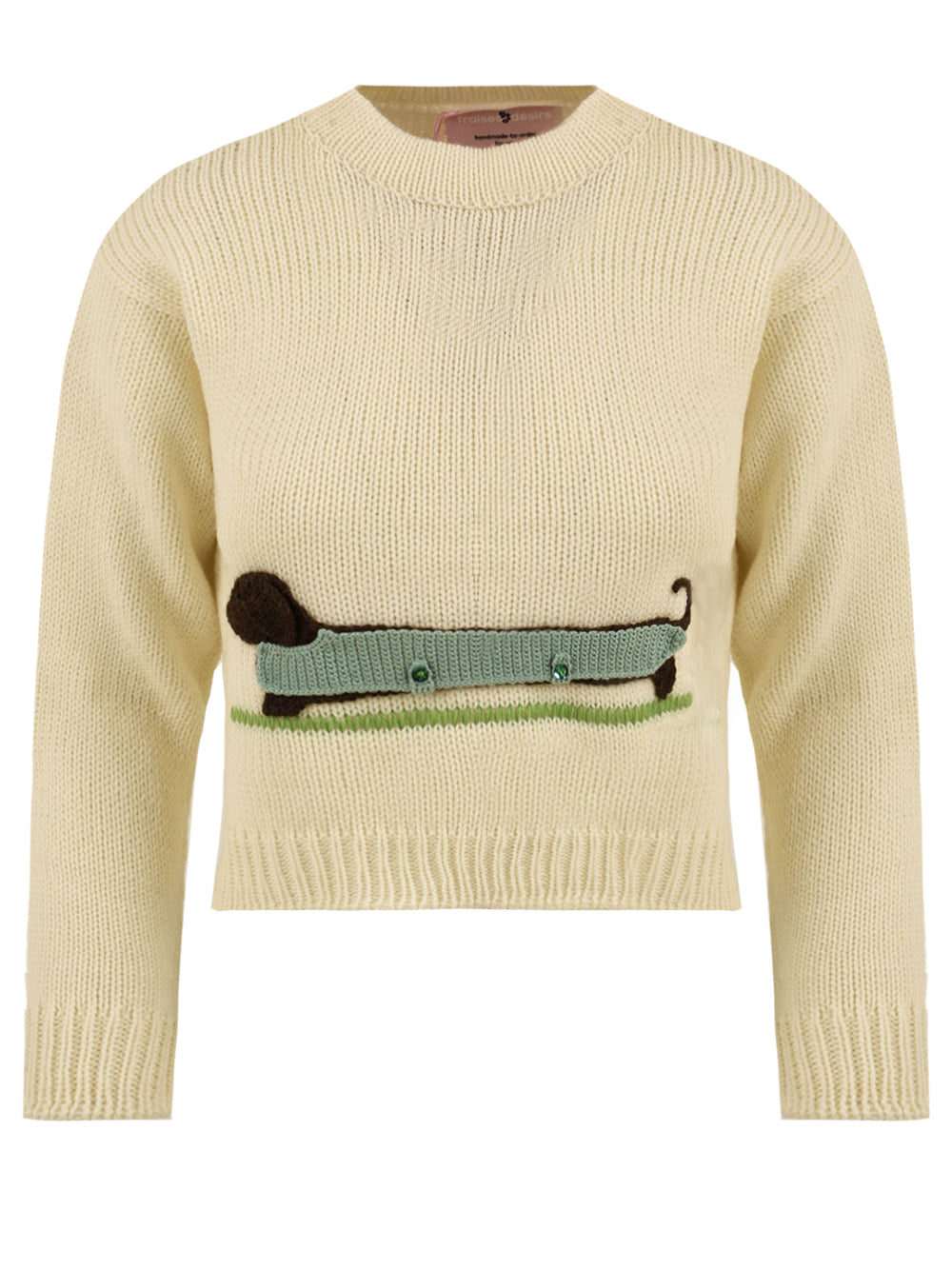 Maglione The Sausage Dog FRAISES ET DESIRS Donna - Bianco