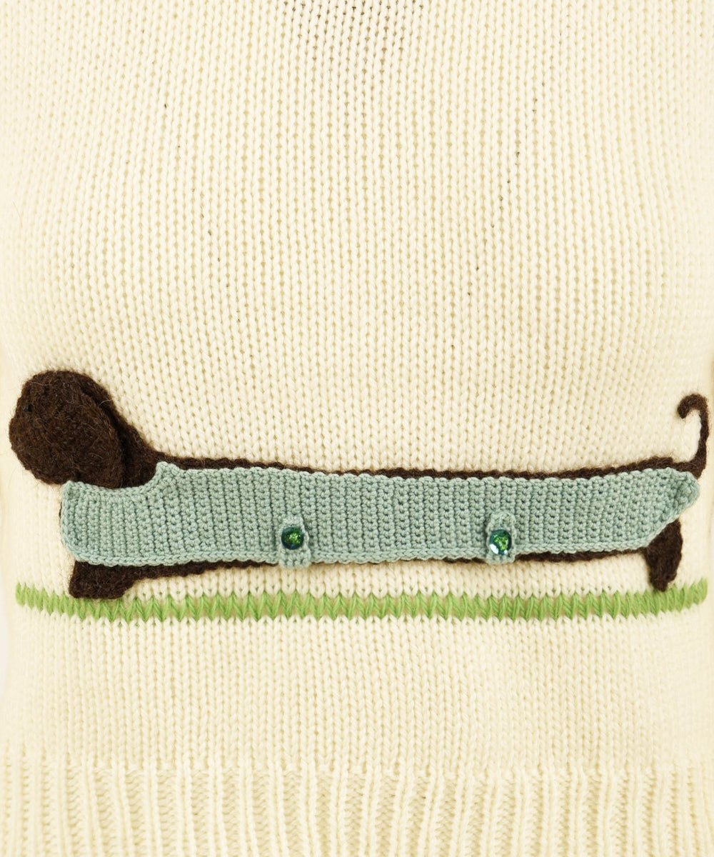 Maglione The Sausage Dog FRAISES ET DESIRS Donna - Bianco