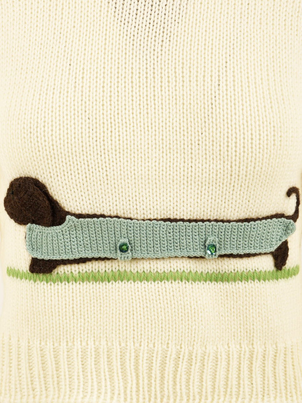 Maglione The Sausage Dog FRAISES ET DESIRS Donna - Bianco