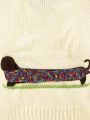 Maglione The Sausage Dog FRAISES ET DESIRS Donna - Bianco