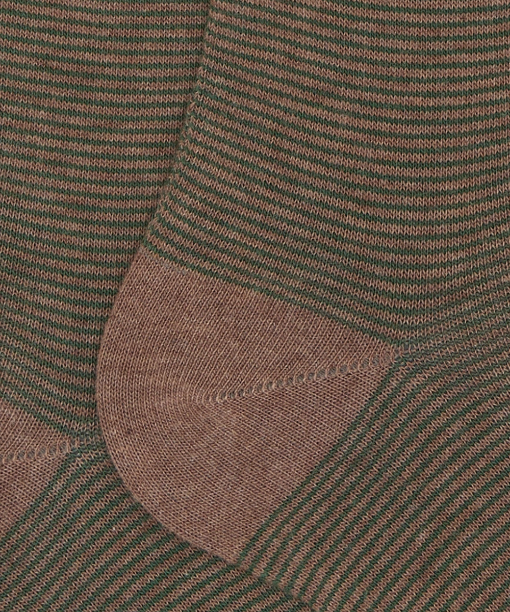 Calze lunghe righina sottile GALLO Uomo - Marrone