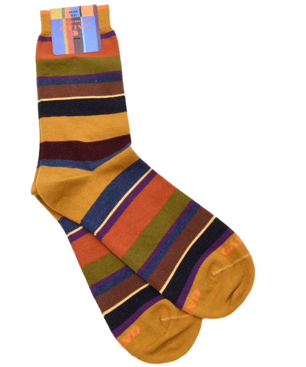 Calze corte righe Multi GALLO Uomo - Multicolore