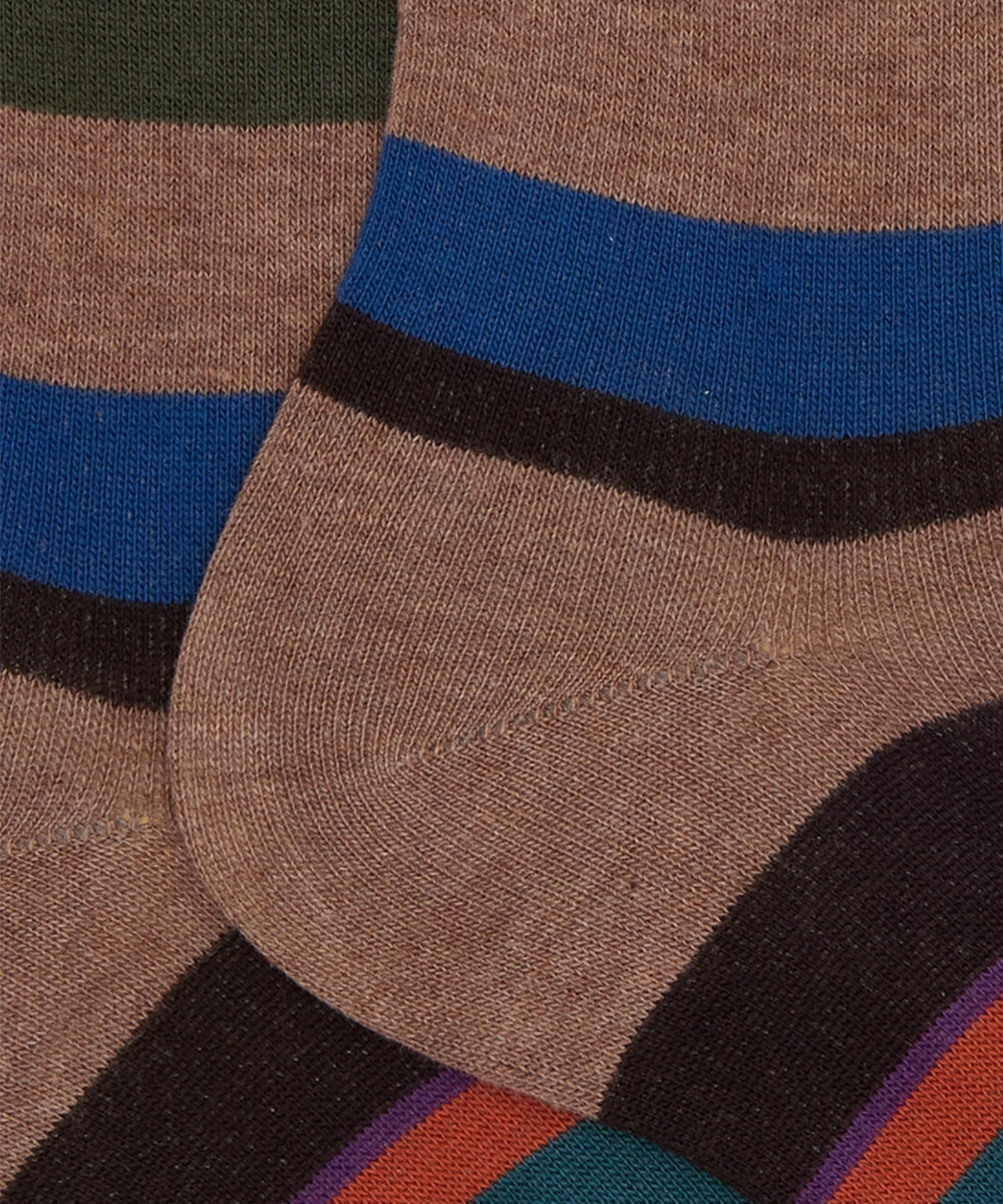 Calze corte righe GALLO Uomo - Multicolore