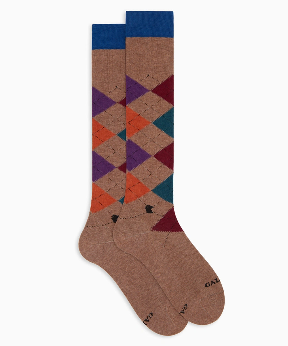 Calze lunghe fantasia intarsiato GALLO Uomo - Multicolor