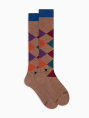 Calze lunghe fantasia intarsiato GALLO Uomo - Multicolor