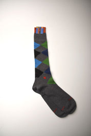 Calze lunghe fantasia intarsiato GALLO Uomo - Multicolore