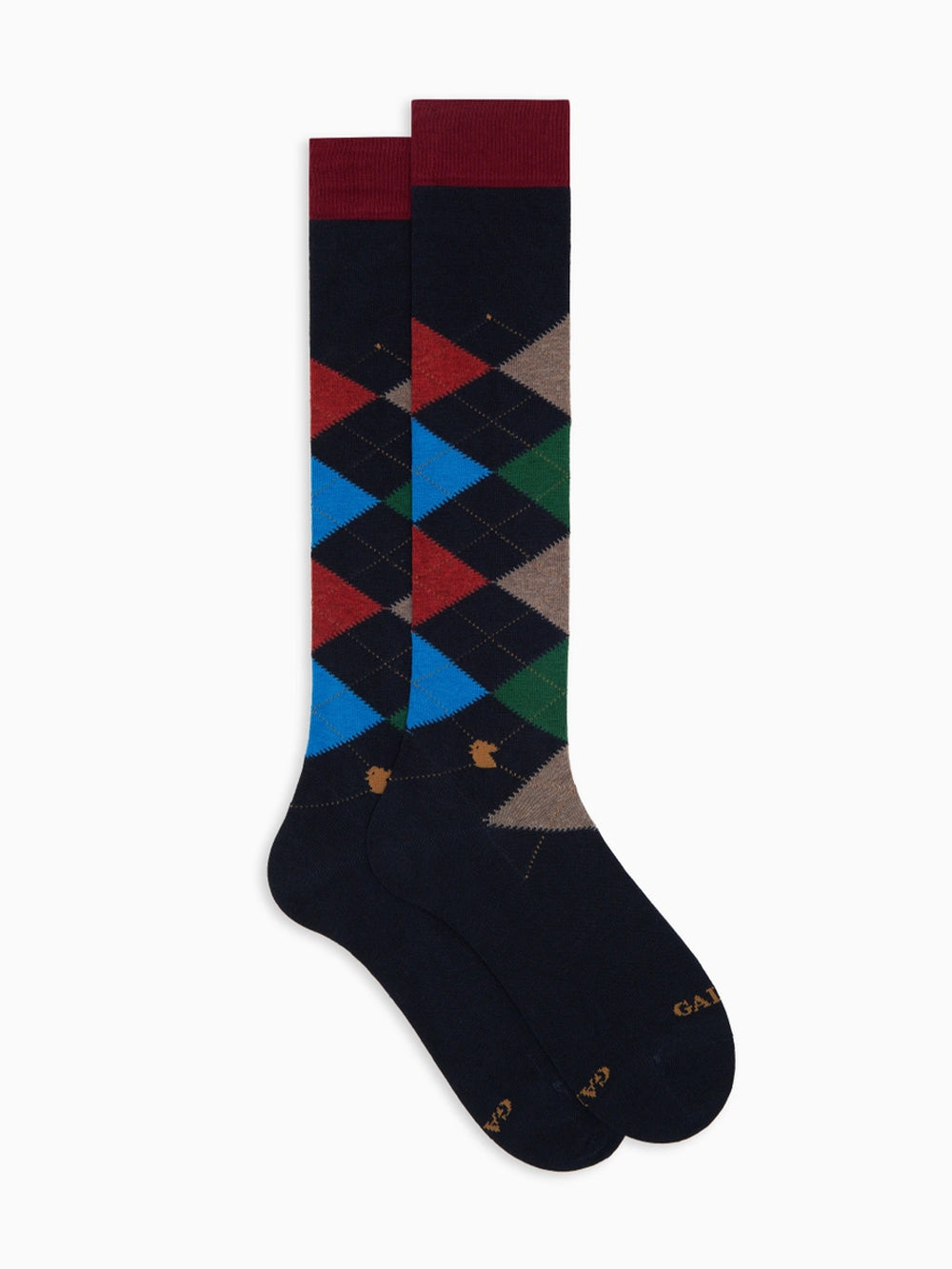 Calze lunghe fantasia intarsiato GALLO Uomo - Multicolore