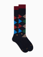 Calze lunghe fantasia intarsiato GALLO Uomo - Multicolore