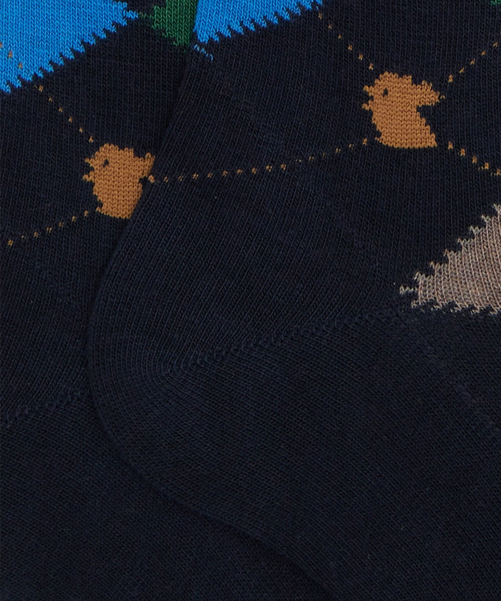 Calze lunghe fantasia intarsiato GALLO Uomo - Multicolore