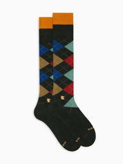 Calze lunghe fantasia intarsiato GALLO Uomo - Multicolore