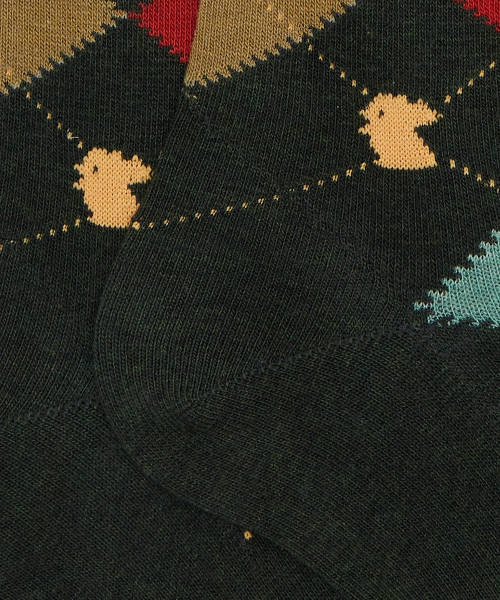 Calze lunghe fantasia intarsiato GALLO Uomo - Multicolore