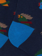 Calze lunghe fantasia galli GALLO Uomo - Multicolore