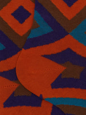 Calze lunghe fantasia rombi GALLO Uomo - Beige