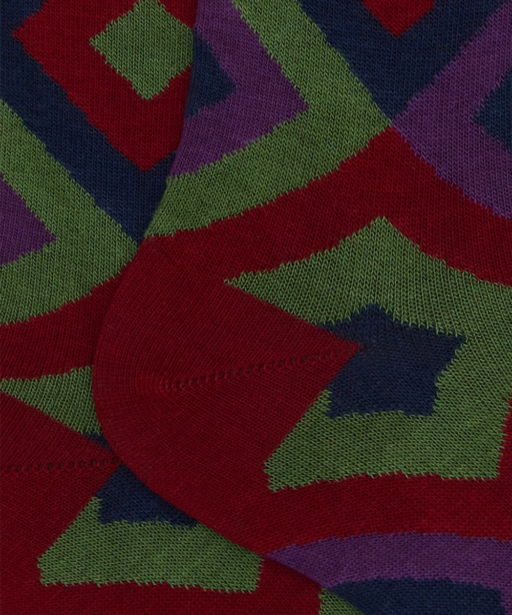 Calze lunghe fantasia rombi GALLO Uomo - Multicolore