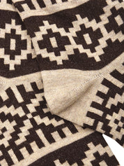 Calze lunghe fantasia greca natalizia GALLO Uomo - Marrone