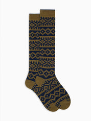 Calze lunghe fantasia greca natalizia GALLO Uomo - Multicolore