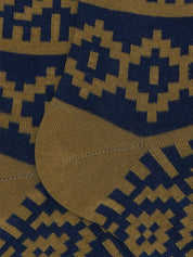 Calze lunghe fantasia greca natalizia GALLO Uomo - Multicolore