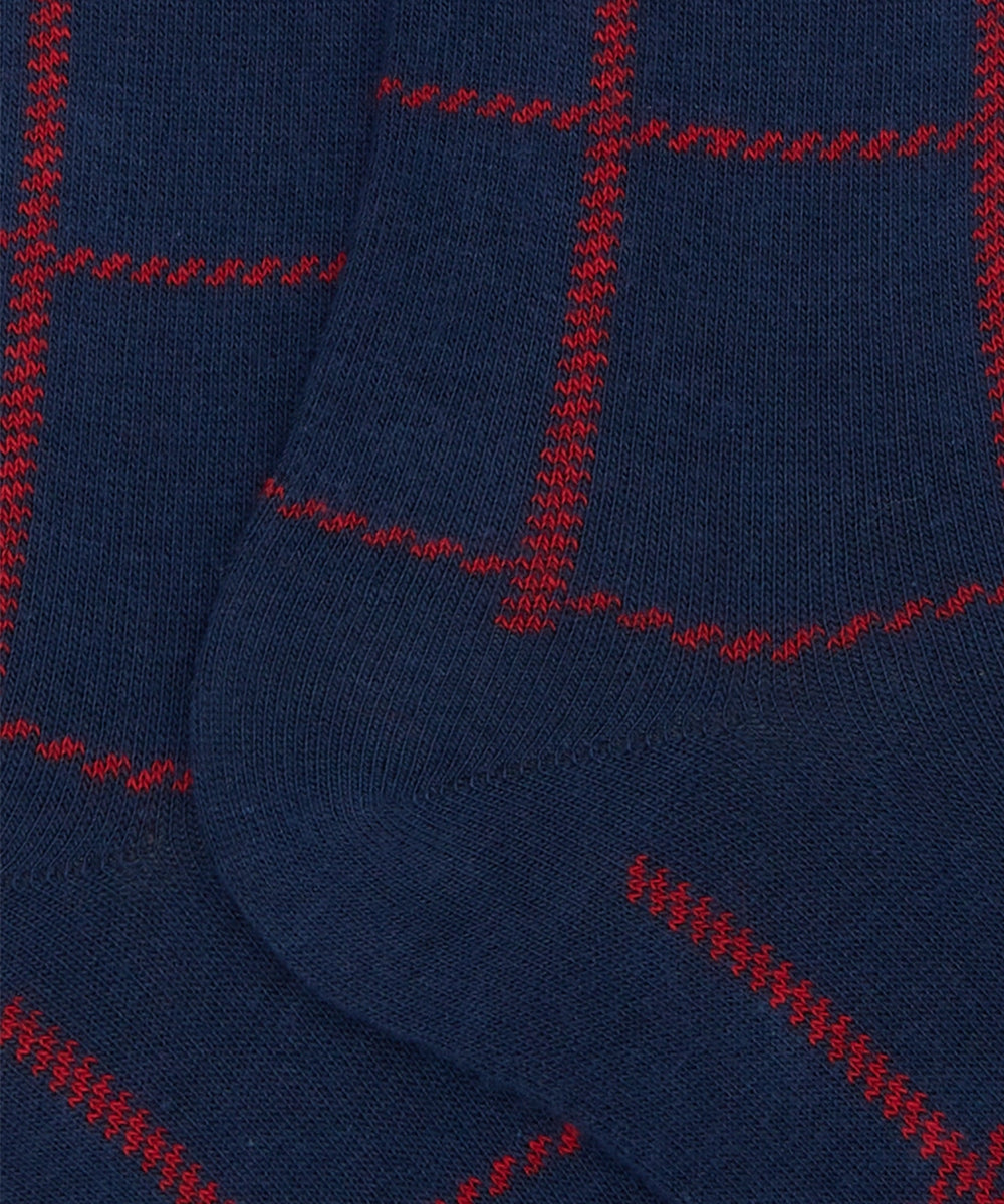 Calze lunghe fantasia Window GALLO Uomo - Blue