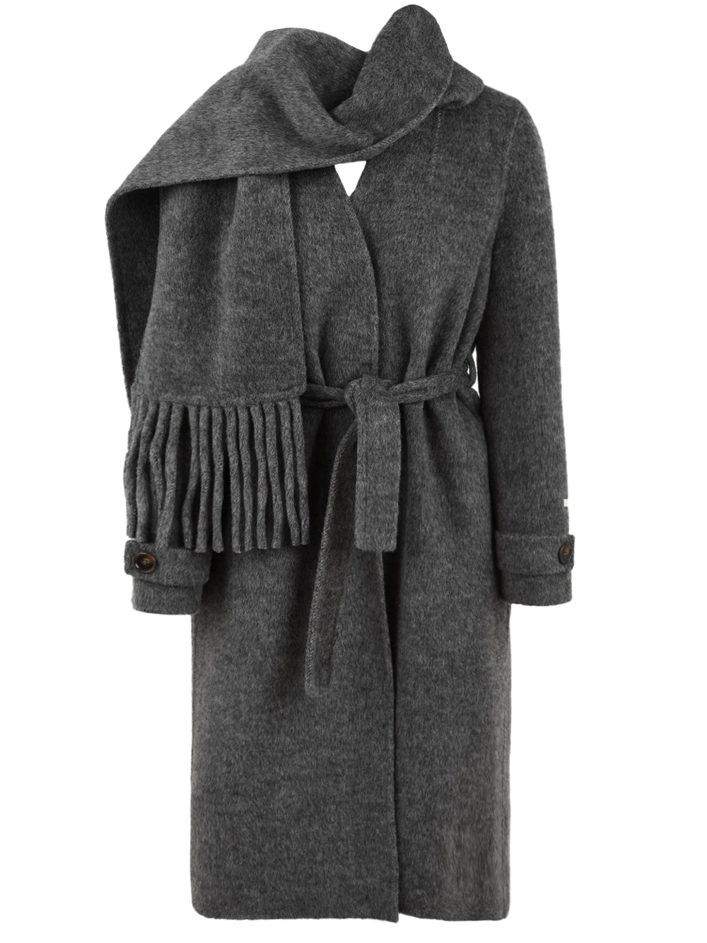Cappotto Pamir con sciarpa GLOX Donna - Grigio