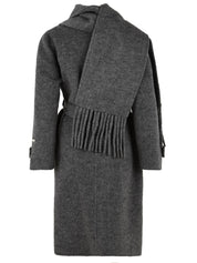 Cappotto Pamir con sciarpa GLOX Donna - Grigio