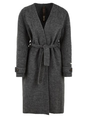 Cappotto Pamir con sciarpa GLOX Donna - Grigio