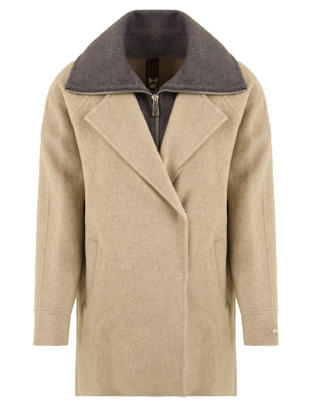 Cappotto Cashmere con gilet removibile GLOX Donna - Beige