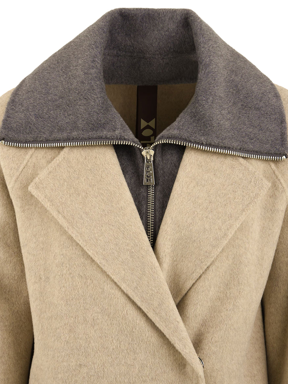 Cappotto Cashmere con gilet removibile GLOX Donna - Beige
