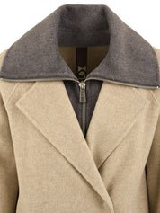 Cappotto Cashmere con gilet removibile GLOX Donna - Beige